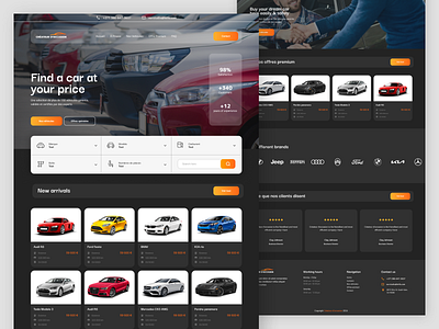 Used Cars Dealership Website car dealership car landing page car ui car web design car website used cars landing page used cars ui used cars web design used cars website