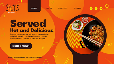 Noodle Bar Logo Design and Brand Identity branding design graphic design illustration logo logo design web design web layout
