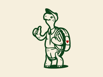 Slowly But Surely character design design doodle drawing graphics illustration illustrator school tortoise turtle vector