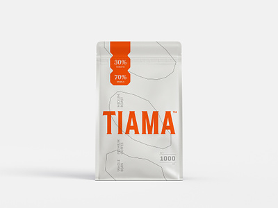 Tiama Coffee > Light bean beverage brand coffee drink light logo logotype packaging pouch roast wordmark