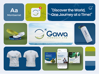 Gawa Consult LTD (A Travel Agency Logo Design) branding graphic design logo