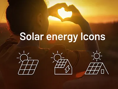 Solar energy icon set icon icon set icondesign solar solar energy solar panels