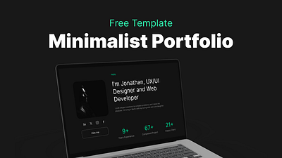 Modern & Minimalist Portfolio animation design figma framer illustration no code portfolio profile ui ui design ux uxui design vector website