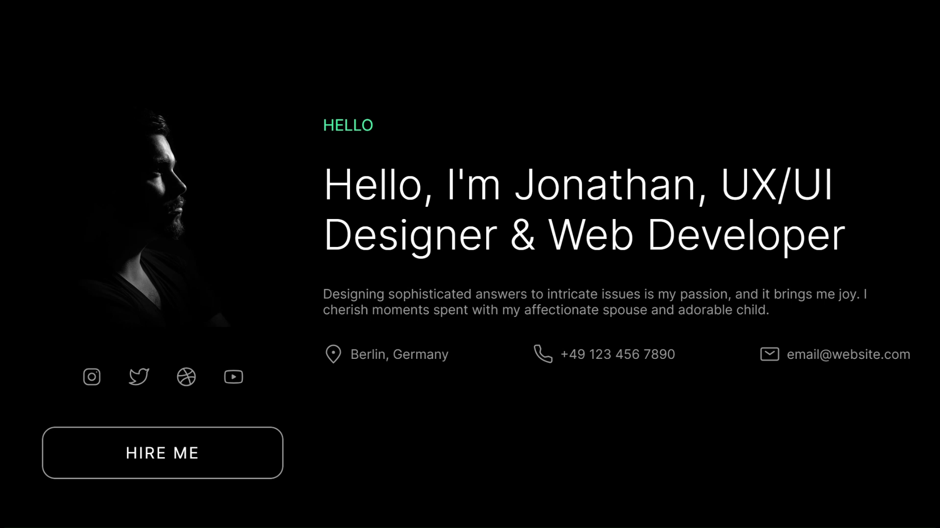 Example of Website Design & Development
