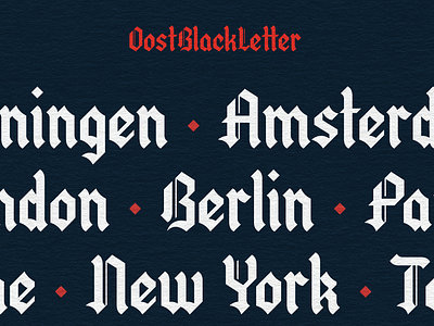 Oostblackletter black letter blackletter font fraktur gothic letter lettertype old english script type typedesign