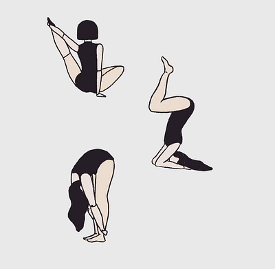 Yoga Poses animaition graphic design