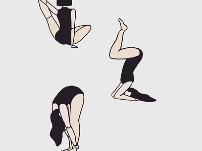 Yoga Poses animaition graphic design