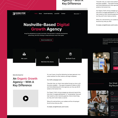 Digital Marketing Agency agency design digital marketing landing page ui web development website design