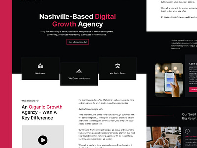 Digital Marketing Agency agency design digital marketing landing page ui web development website design