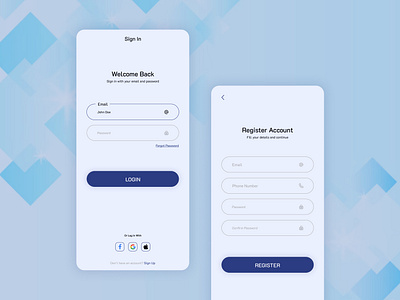 Login-Sign Up Page Design 3d animation app branding dashboard graphic design illustration login logo motion graphics register signup ui uiux vector website