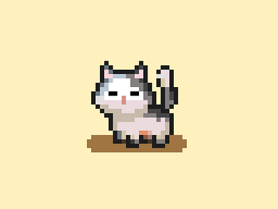 pixel art of a cat art cat character design figma graphic design illustration pixel