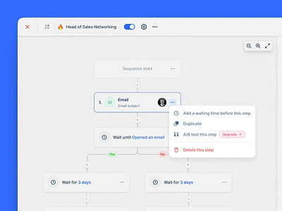 Upgrade buttons inside advanced features advanced advanced design advanced usage lemlist lempire power user product design psychology saas sales software ui upgrade upsell ux