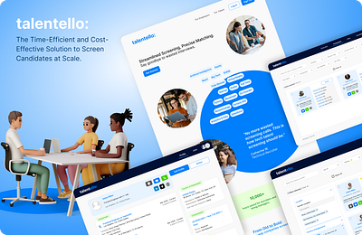 Talentello: Hiring made easy! admin candidate dashboard design employer finding talent job portal landing page recruitment talentello trynocode ui user experience user interface ux