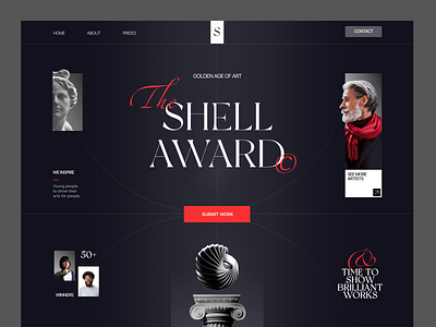 Shell Website design interface product service startup ui ux web website