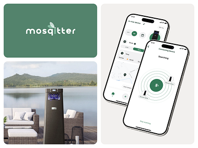 Mosqitter - Remote control mobile app app design branding graphic design ios app logo ui