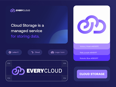 EVERYCLOUD | VIBE FLATE LOGO DESIGN advertising art business cliparts communication creative digital entertainment flat icon icon set innovation marketing outline tech vector vibe web