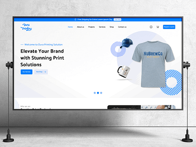 Printing and ecommerce Website landing page design | Optigrahfix ecommerce website figma home page landing page ui uiux web design website website landing page website design