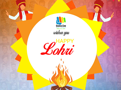 Lohri Greeting - Poster design graphic design illustration