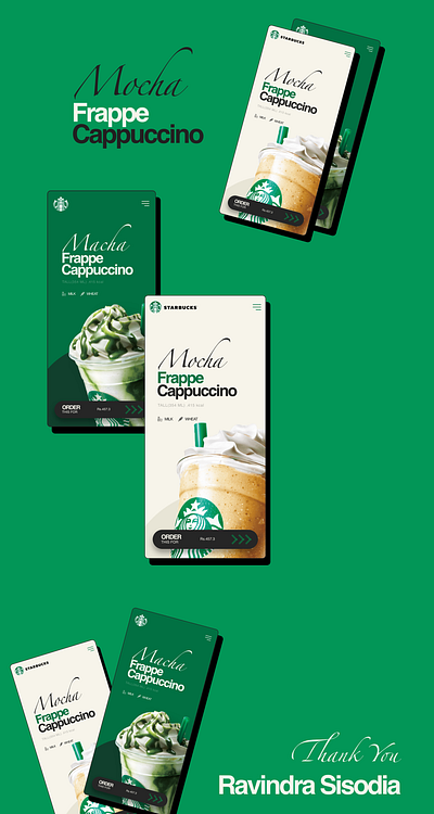 Mobile app design for Starbucks branding design graphic design illustration logo ui ux vector webdesign website