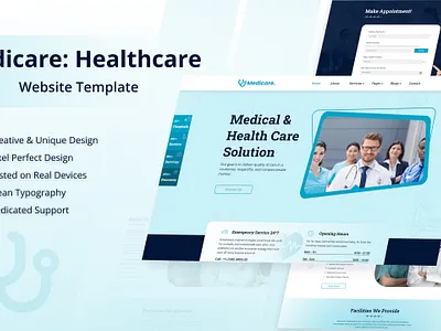 Medicare: Responsive Healthcare Template healthcare html templates medicare online responsive website templates