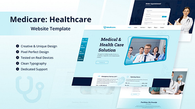 Medicare: Responsive Healthcare Template healthcare html templates medicare online responsive website templates