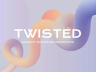 Gradient Twisted Shape Backgrounds abstract background curve curved gradient illustration line pastel ribbon spiral swirl twist twisted twister vector wallpaper