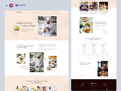 ChefKing – Private Chef & Personal Dining Services Elementor Tem branding chef elementor template design elementor template graphic design ui web design