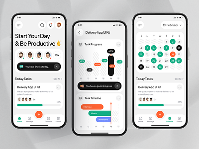 Task & Project Management App 🗒️ activity planner management management app planner app planning planning app productive app project project app project management app schedule app task task app task list task management team app team work app to do app ui design uiux