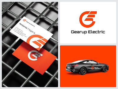 Gearup Electric Logo automotive logo branding business logo design for sale graphic design logo logo branding logo design logo inspiration monogram logo personal logo