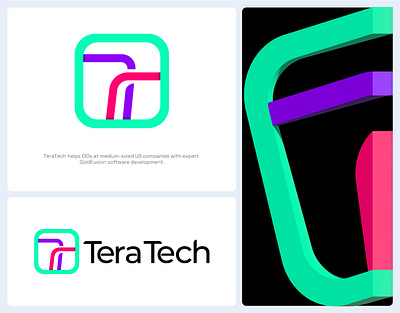Teratech | Logo Design | Technology | Sass abstract logo brand identity branding creative logo graphic design logo design logos modern logo teratech logo
