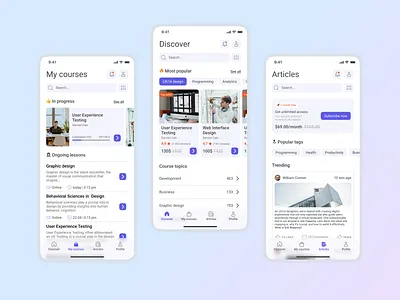 Mobile App for courses app application courses design mobileapp