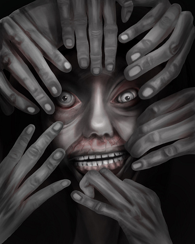 Internal state creepy digitalart illustration ipad procreate