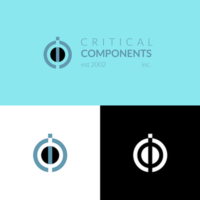 critical components logo branding graphic design logo
