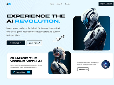 AI - Website User Interface. abbot aihomepage ailandingpage aitools aiwebdesign aiwebsite artificial intelligence website clean crypto dashboard design e commerce gameui minimaldesign shopify trendingui ui website webui