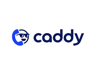 Caddy logo design app branding design emoji graphic design logo