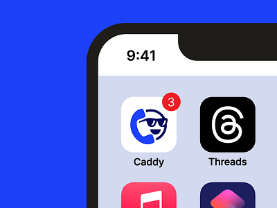 Caddy app icon design app branding emoji graphic design icon logo