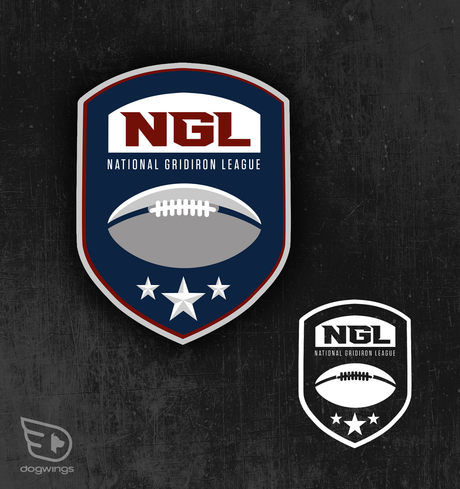 Logo concepts National Gridiron League by Chip David on Dribbble