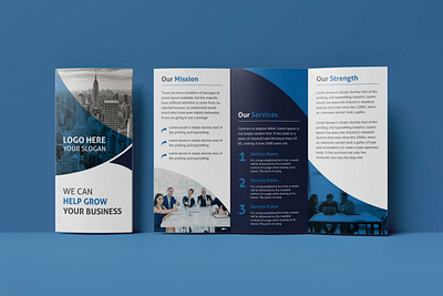 Trifold Brochure annual report booklet brand identity branding brochure brochure design business card corporate design flyer graphic design layout print printable social media post template trifold brochure zfold