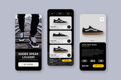 Shoe Shop Mobile App figma mobile app photoshop ui