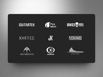 Logography | Logos Set branding graphic design illustration logo logotype ui ux