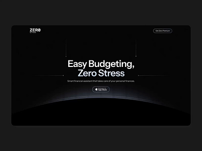 Freede Landing Page budget cuberto financial landing page ui ux wealth web zero