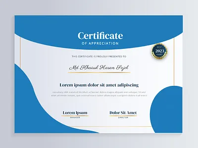Certificate Template Design 3d animation branding certificate template design graphic design logo motion graphics ui