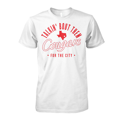 Houston Cougars Talkin' Bout Them Cougars Shirt design illustration