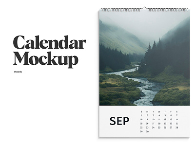 Calendar Mockup a4