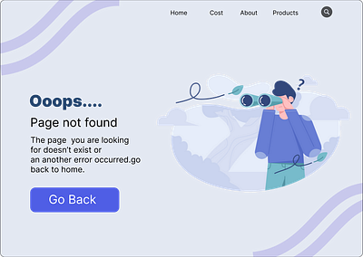 404 Page Design app branding design graphic design logo ui ux web