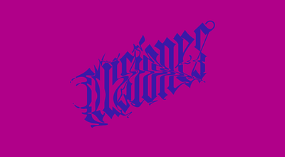 Music album logo (not accepted) blackletter branding design distortion fashionable graphic design lettering logo logotype trending typography vector