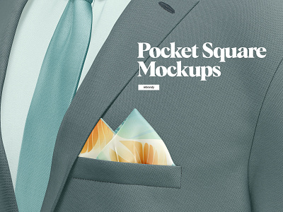 Pocket Square Mockups twill