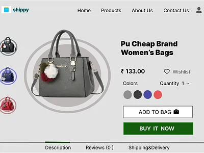 Single Product Page Design app branding design graphic design illustration logo ui ux vector web