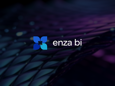 Enza bi logo 3d animation branding graphic design logo ui