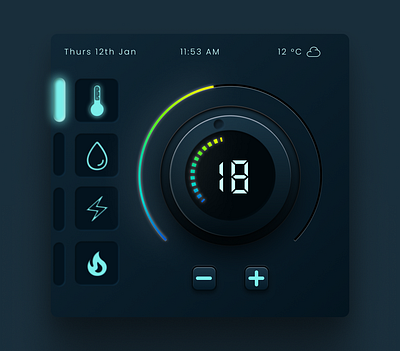 Daily UI #021 - Home Monitoring System daily ui 021 dailyui design graphic design home monitor home system smart meter ui